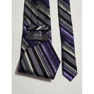 Joe Joseph Abboud 100% Silk Necktie Diagonal Striped Pattern Men's Tie